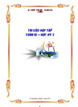 Tài liệu học tập Toán 10  Học kỳ 2 - Nguyễn Phúc Đức